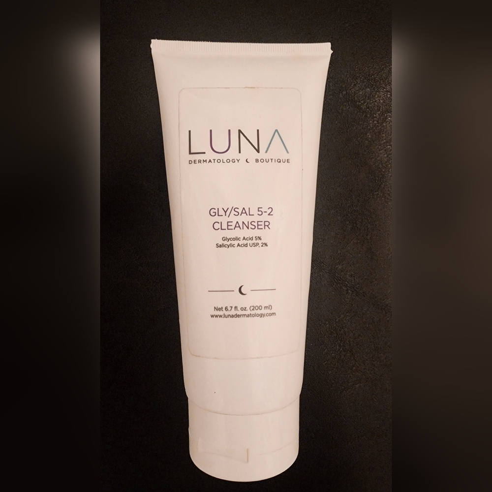 LUNA DERMATOLOGY GLY/SAL 5-2 DEEP FACE CLEANSER GLYCOLIC 5% SALCYLIC 2% 6.7oz